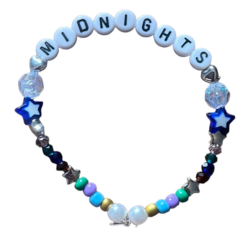 5 for $20 Taylor Swift Handmade Friendship Beaded Bracelet
“Midnights”